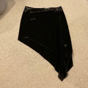 IRO Black Asymmetrical Skirt